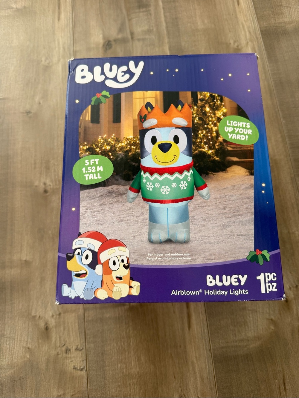 NEW Bluey Christmas Inflatable Airblown Holiday Lights 5 Ft Yard Decoration 2025
